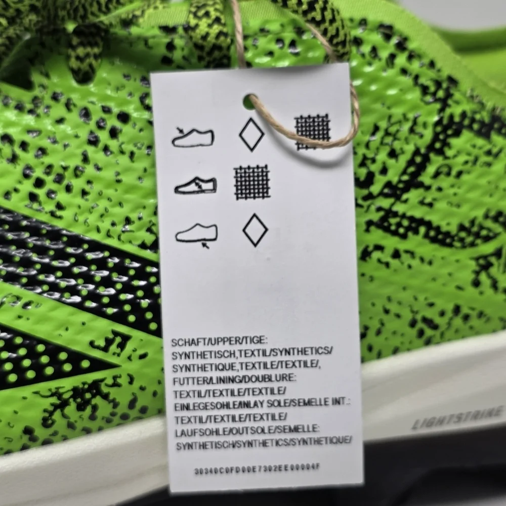 Adidas Adizero Electric 2 Baseball Cleats Electric Green Mens Sz 11.5 JR7821 New